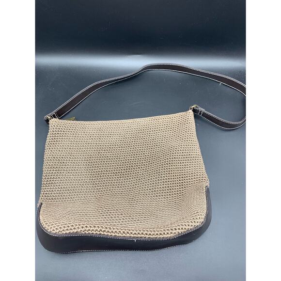 The SAK Elliott Lucca Tan Woven Nylon Shoulder Bag, GUC - Picture 1 of 4